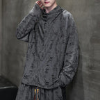 Ripped Punk Long Sleeve Cotton T-Shirt - ATLAS 1