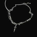 Rivet Pendant Titanium Steel Punk Necklace - ATLAS 1