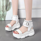 RivTecs© Women's Rivet Platform Techwear Sandals - ATLAS 1