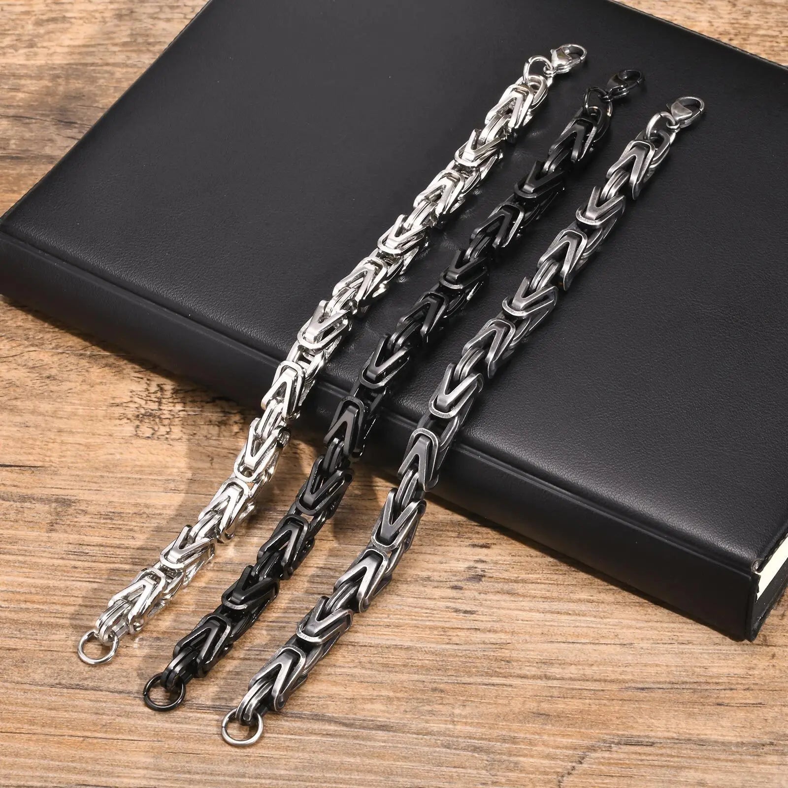 Rock Style Stainless Steel Chain Bracelet - ATLAS 1 - Techwear Store