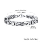 Rock Style Stainless Steel Chain Bracelet - ATLAS 1 - Techwear Store