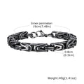 Rock Style Stainless Steel Chain Bracelet - ATLAS 1 - Techwear Store