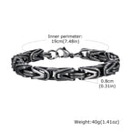 Rock Style Stainless Steel Chain Bracelet - ATLAS 1 - Techwear Store