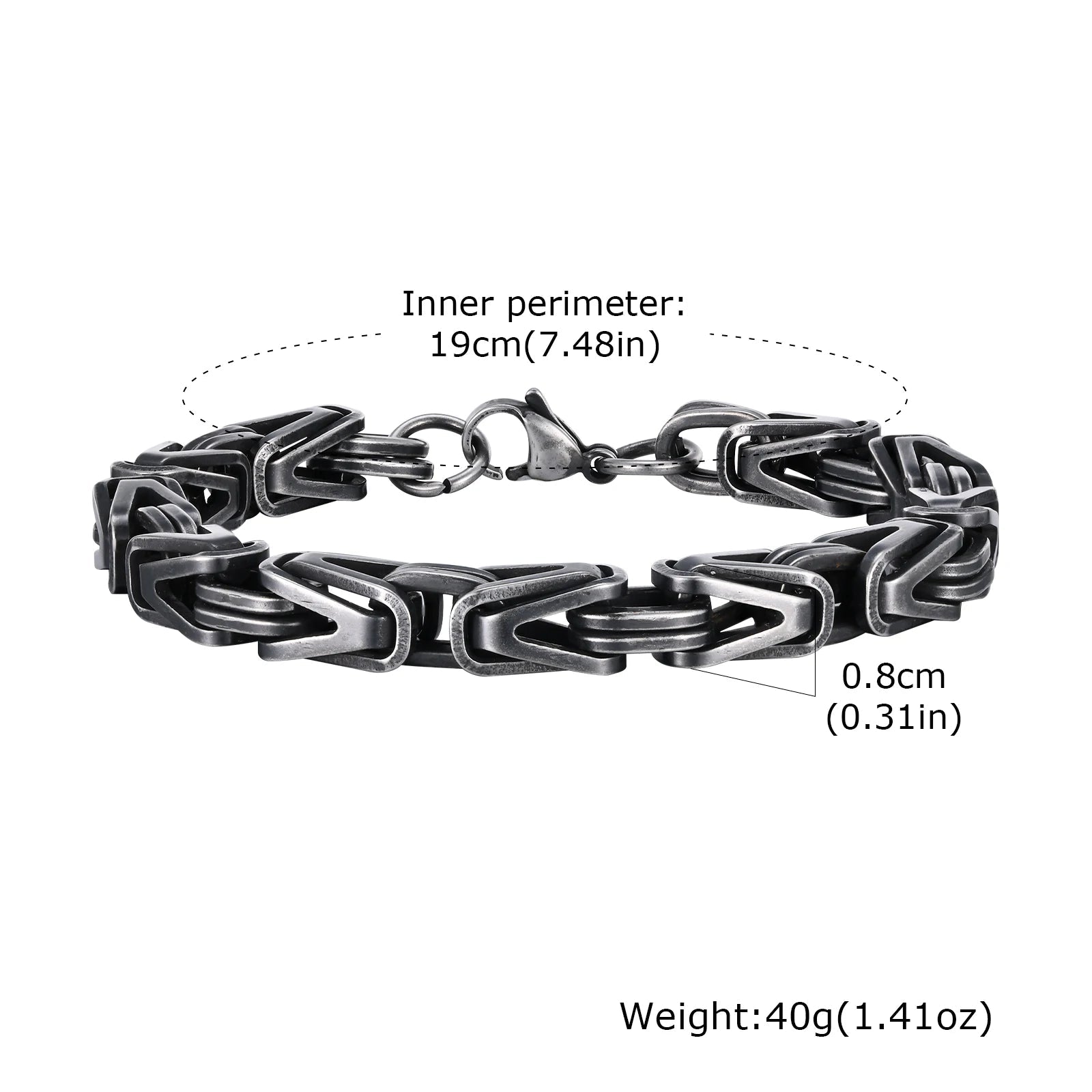 Rock Style Stainless Steel Chain Bracelet - ATLAS 1 - Techwear Store