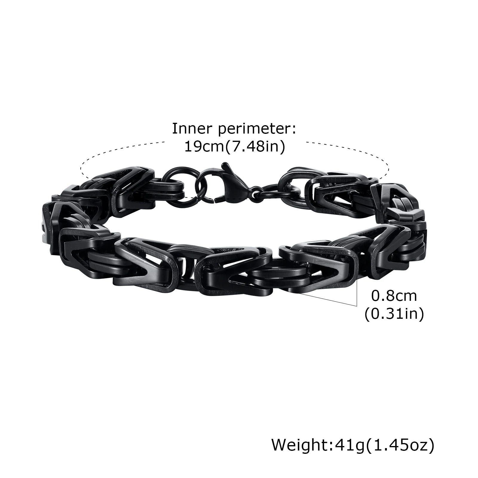 Rock Style Stainless Steel Chain Bracelet - ATLAS 1 - Techwear Store