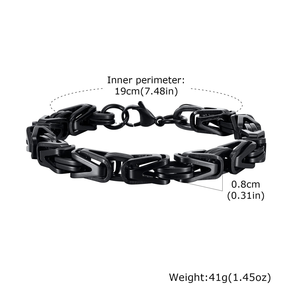 Rock Style Stainless Steel Chain Bracelet - ATLAS 1 - Techwear Store