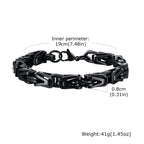 Rock Style Stainless Steel Chain Bracelet - ATLAS 1 - Techwear Store
