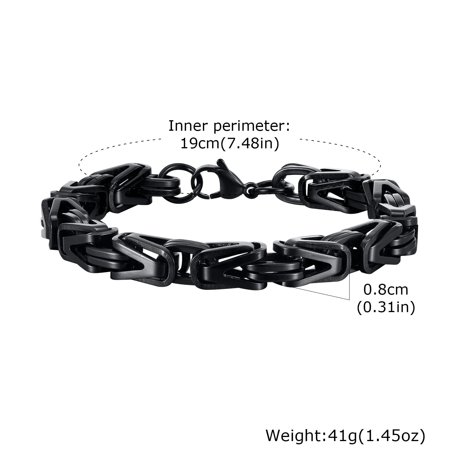 Rock Style Stainless Steel Chain Bracelet - ATLAS 1 - Techwear Store