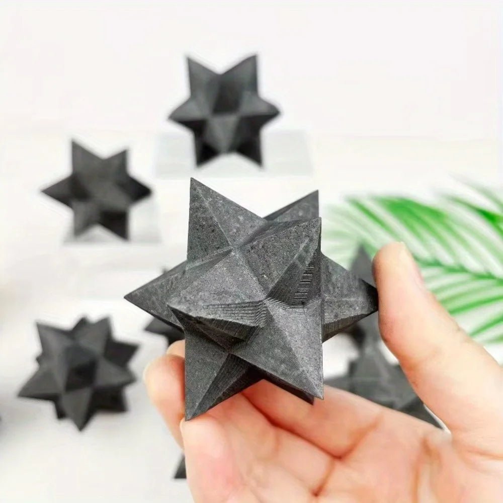 Shungite Merkaba Crystal Boho Home Decor - ATLAS 1 - Techwear Store