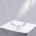Silver Letter Z Link Chain Necklace - ATLAS 1