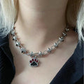Silver Thorn Heart Choker Necklace - ATLAS 1