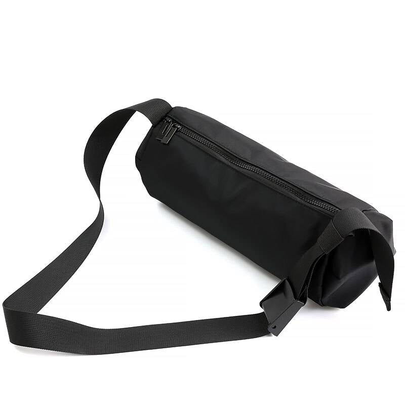 Solid Black Casual Minimalist Style Crossbody Bag - ATLAS 1
