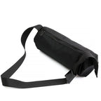 Solid Black Casual Minimalist Style Crossbody Bag - ATLAS 1