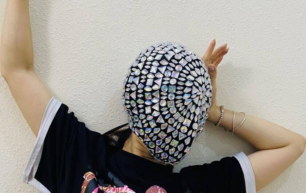 Spikes / Crystals Techwear Full Face Mask - ATLAS 1