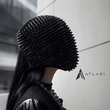 Spikes / Crystals Techwear Full Face Mask - ATLAS 1