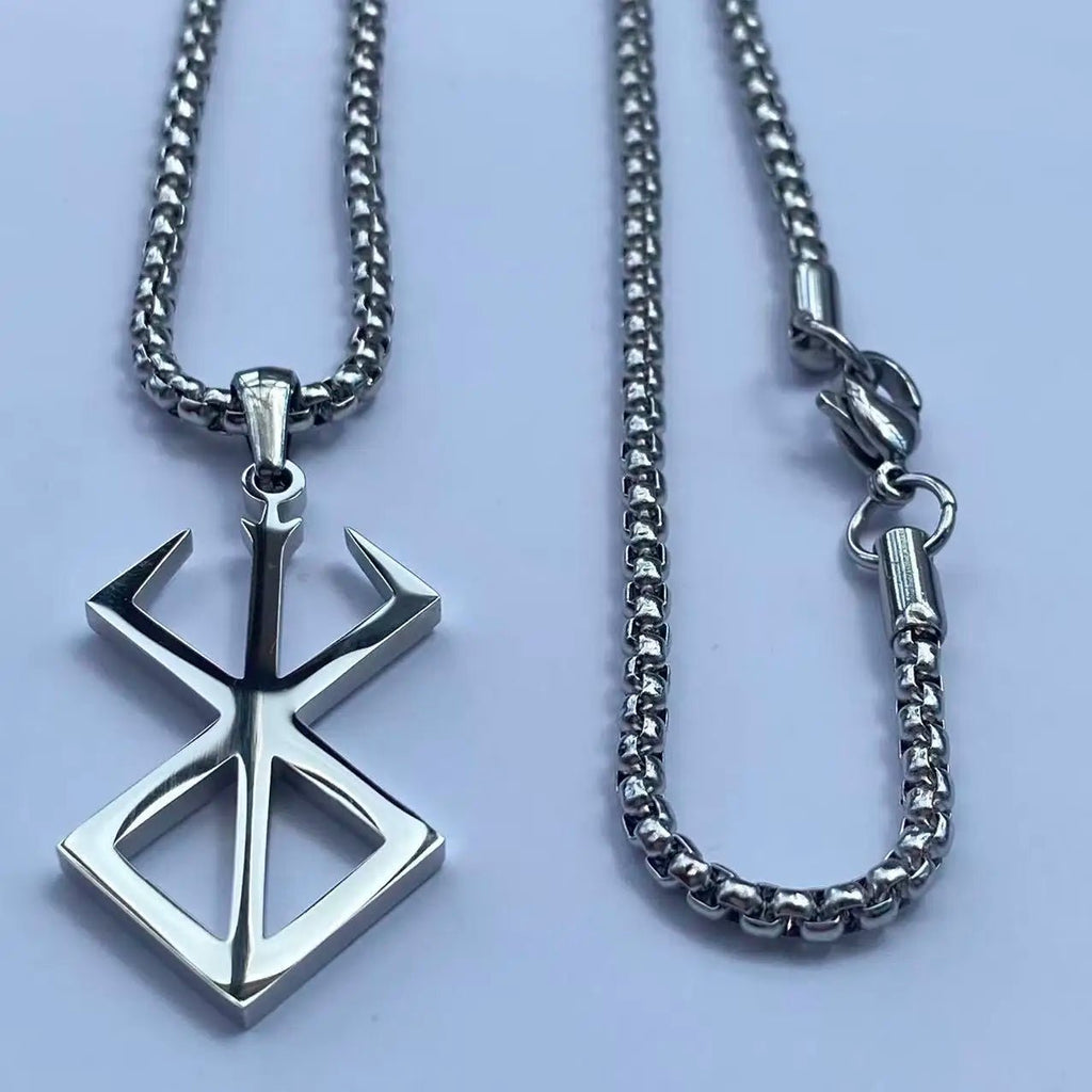 Stainless Steel Berserker Rune Symbol Necklace - ATLAS 1