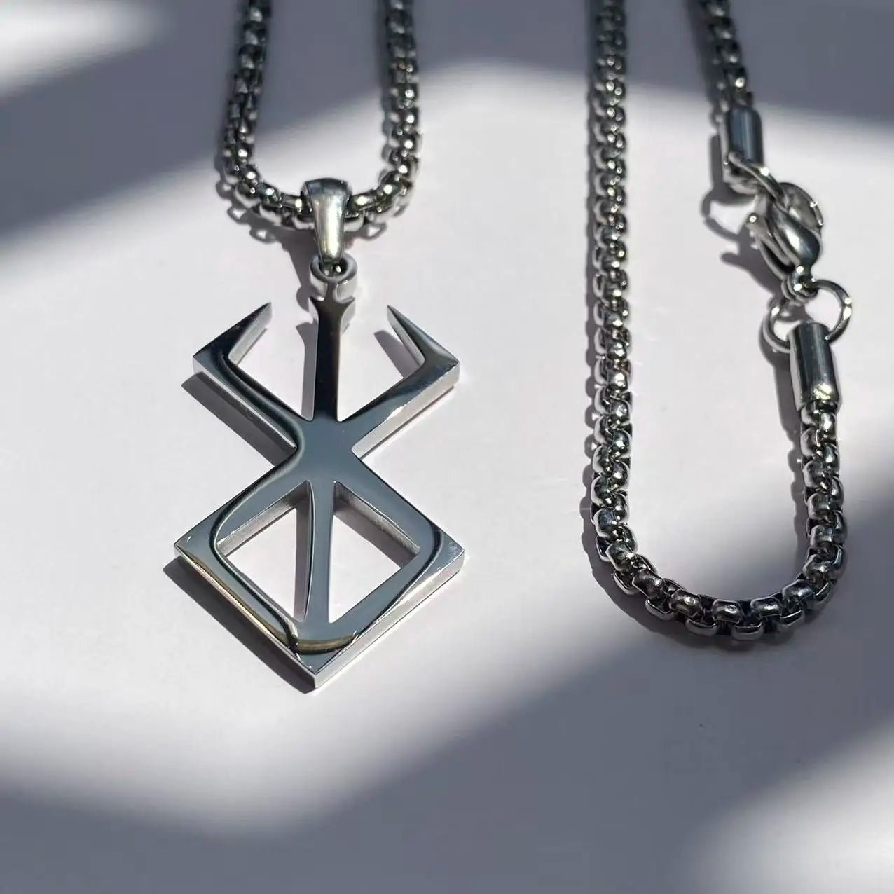 Stainless Steel Berserker Rune Symbol Necklace - ATLAS 1