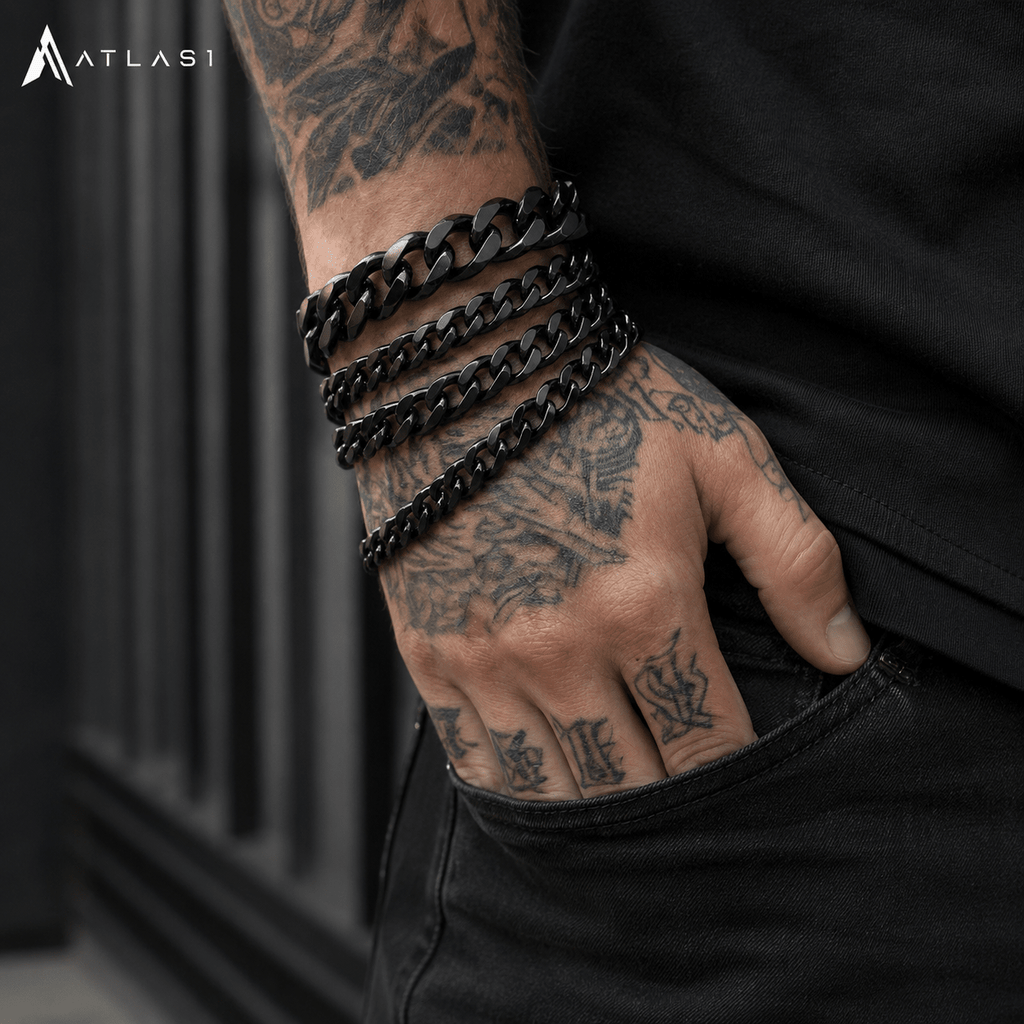 Stainless Steel Cuban Chain Bracelet - ATLAS 1