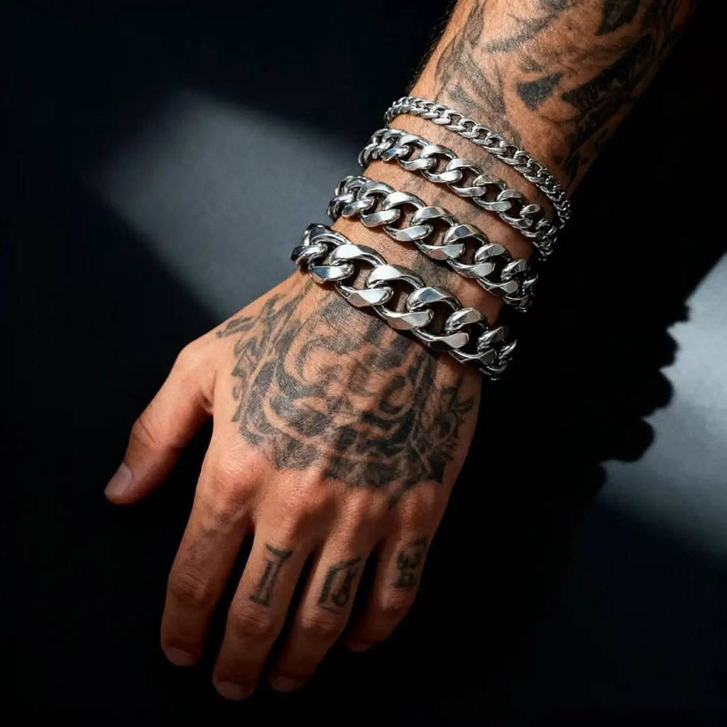 Stainless Steel Cuban Chain Bracelet - ATLAS 1