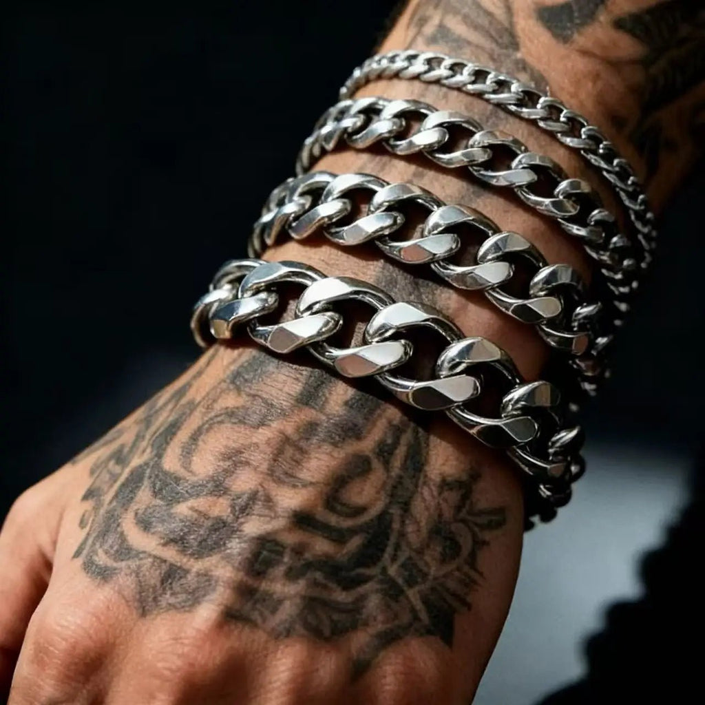 Stainless Steel Cuban Chain Bracelet - ATLAS 1