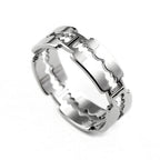 Stainless Steel Razor Blade Punk Finger Ring - ATLAS 1