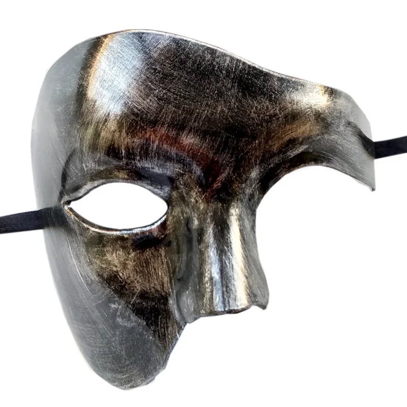 Steampunk Phantom Masquerade Half Face Mask - ATLAS 1 - Techwear Store