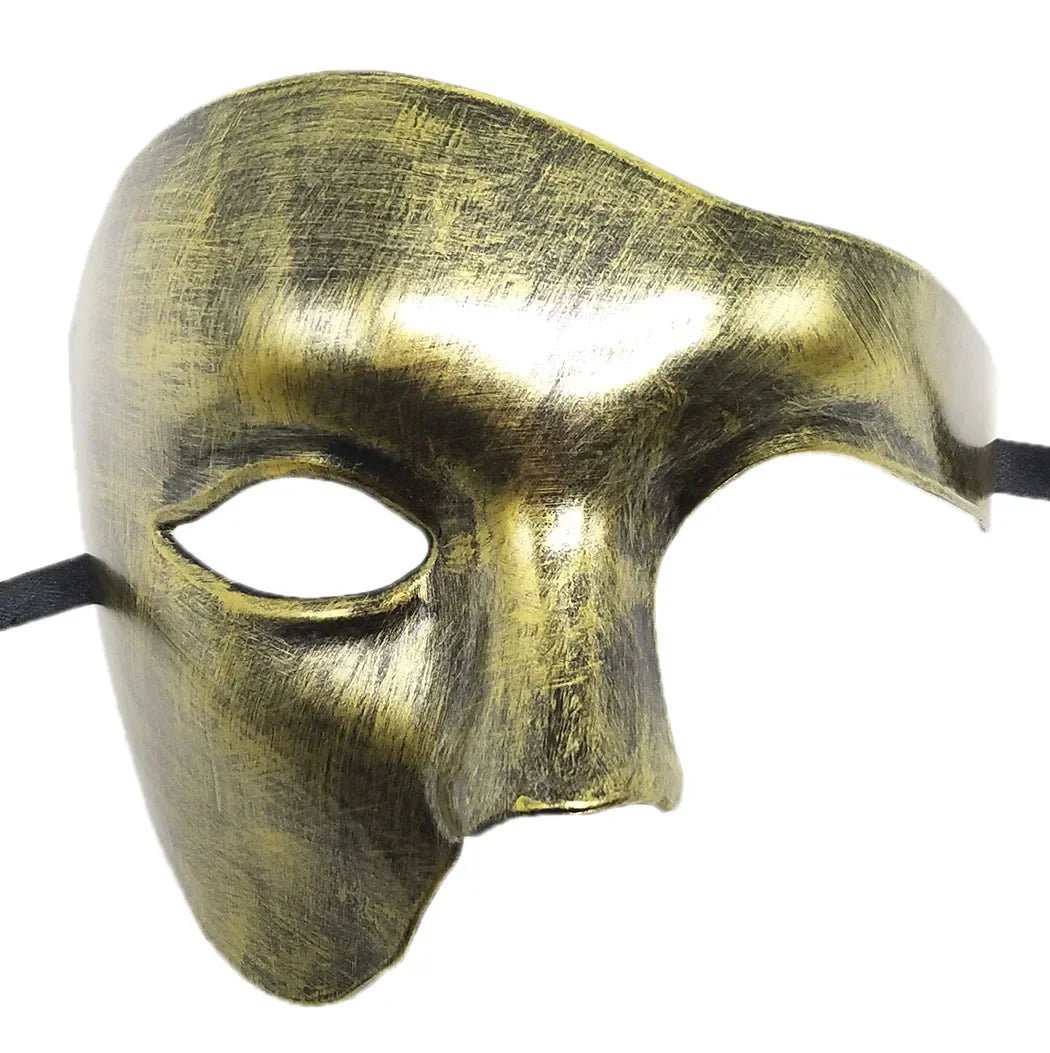 Steampunk Phantom Masquerade Half Face Mask - ATLAS 1 - Techwear Store