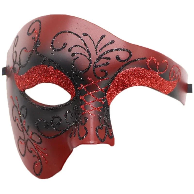 Steampunk Phantom Masquerade Half Face Mask - ATLAS 1 - Techwear Store