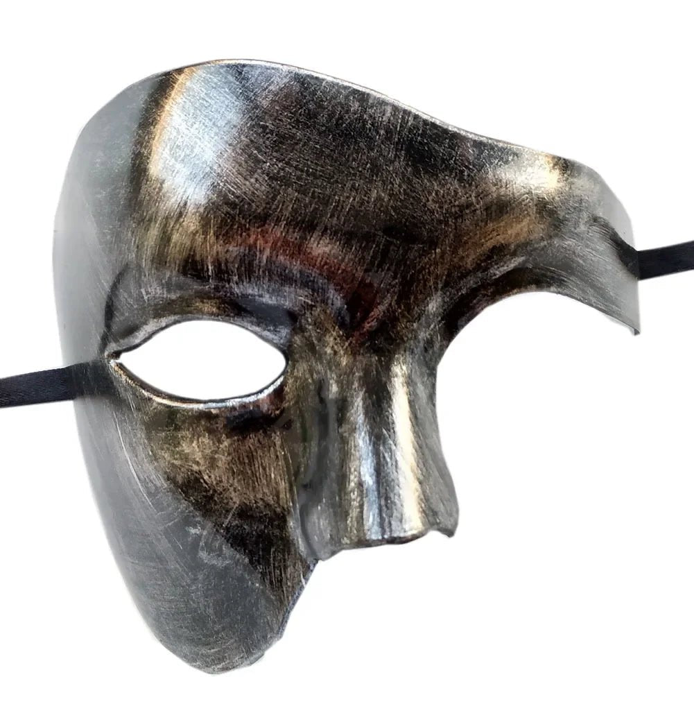 Steampunk Phantom Masquerade Half Face Mask - ATLAS 1 - Techwear Store