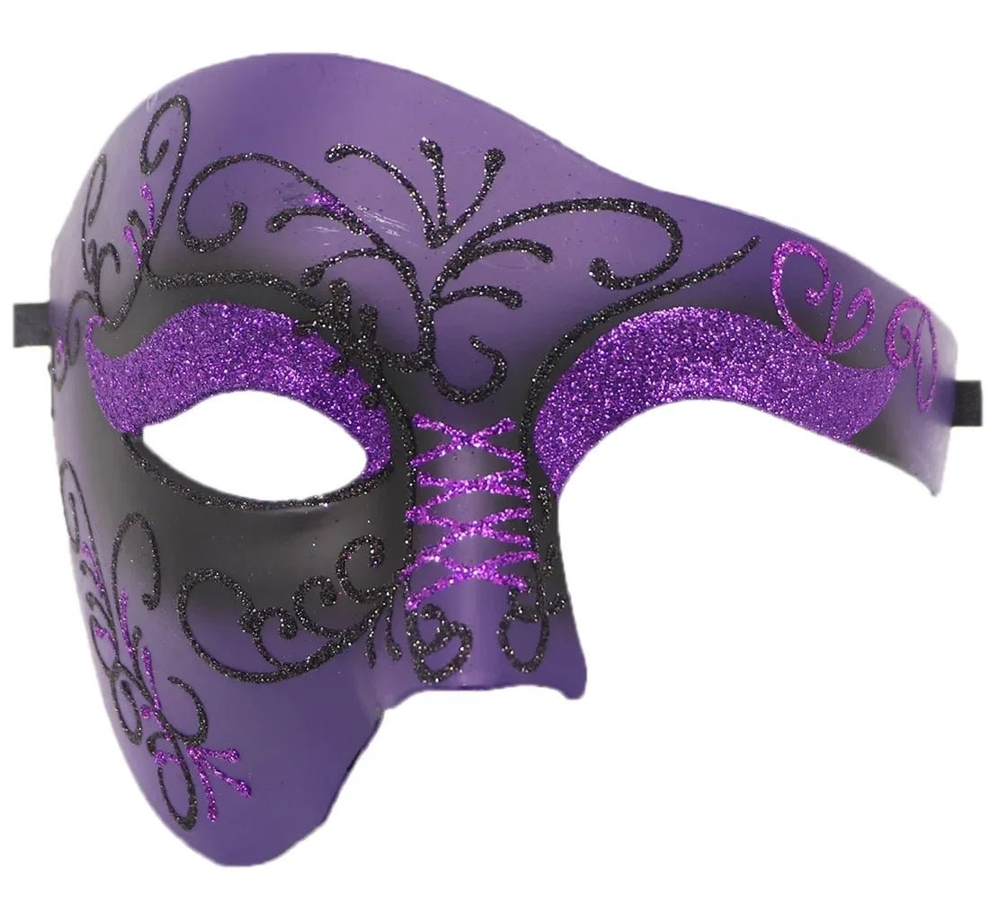 Steampunk Phantom Masquerade Half Face Mask - ATLAS 1 - Techwear Store