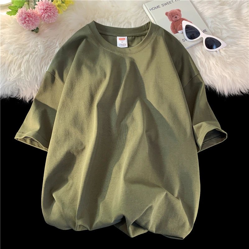 Summer Oversized Cotton Streetwear Tee Men - ATLAS 1 - Techwear Store