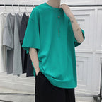 Summer Oversized Cotton Streetwear Tee Men - ATLAS 1 - Techwear Store
