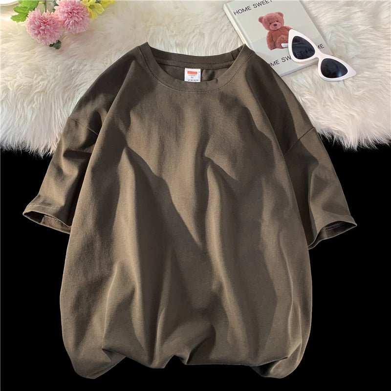 Summer Oversized Cotton Streetwear Tee Men - ATLAS 1 - Techwear Store