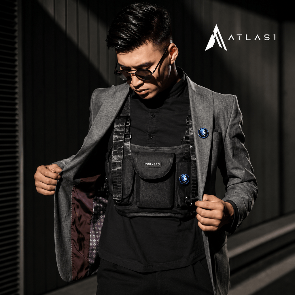 Tactical Style Multi-Pocket Adjustable Chest Bag - ATLAS 1