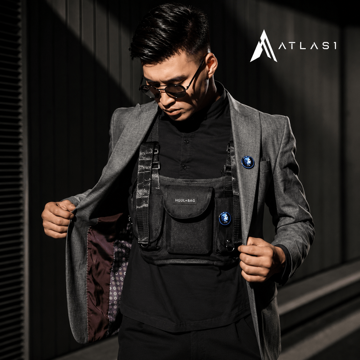 Tactical Style Multi-Pocket Adjustable Chest Bag - ATLAS 1