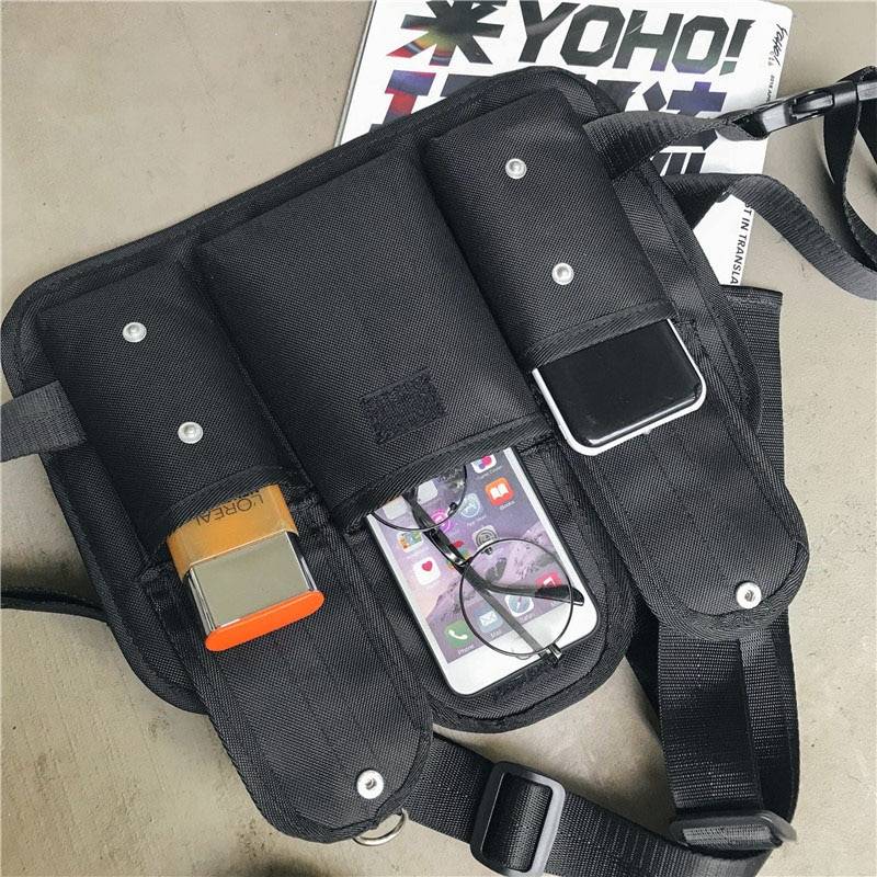 Tactical Style Multi - Pocket Adjustable Chest Bag - ATLAS 1