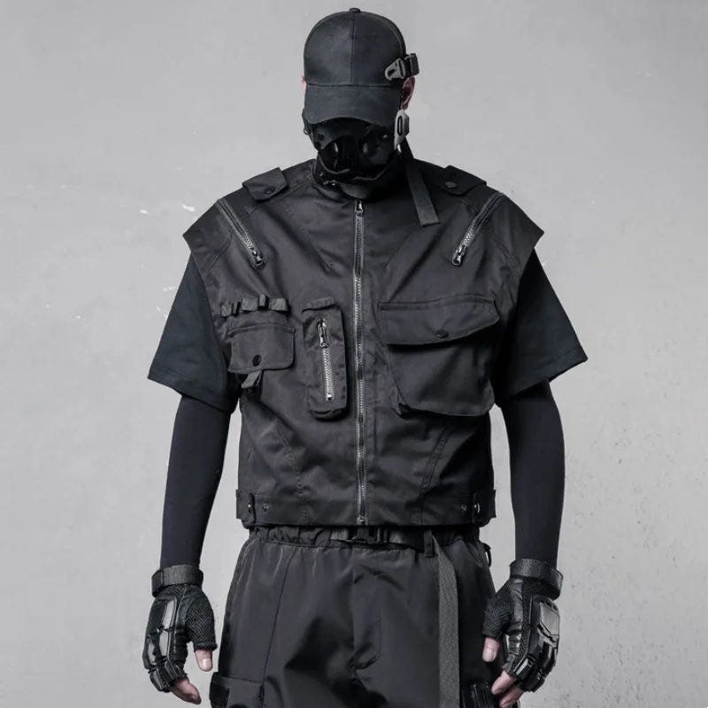 Tactical Techwear Multi - Pocket Cargo Vest - ATLAS 1