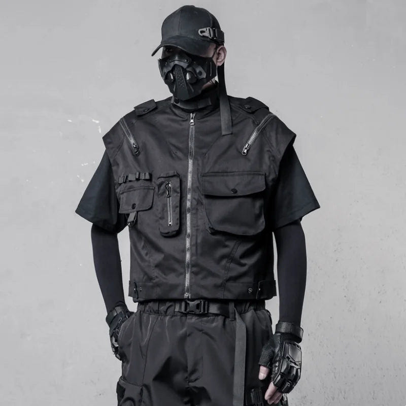 Tactical Techwear Multi - Pocket Cargo Vest - ATLAS 1