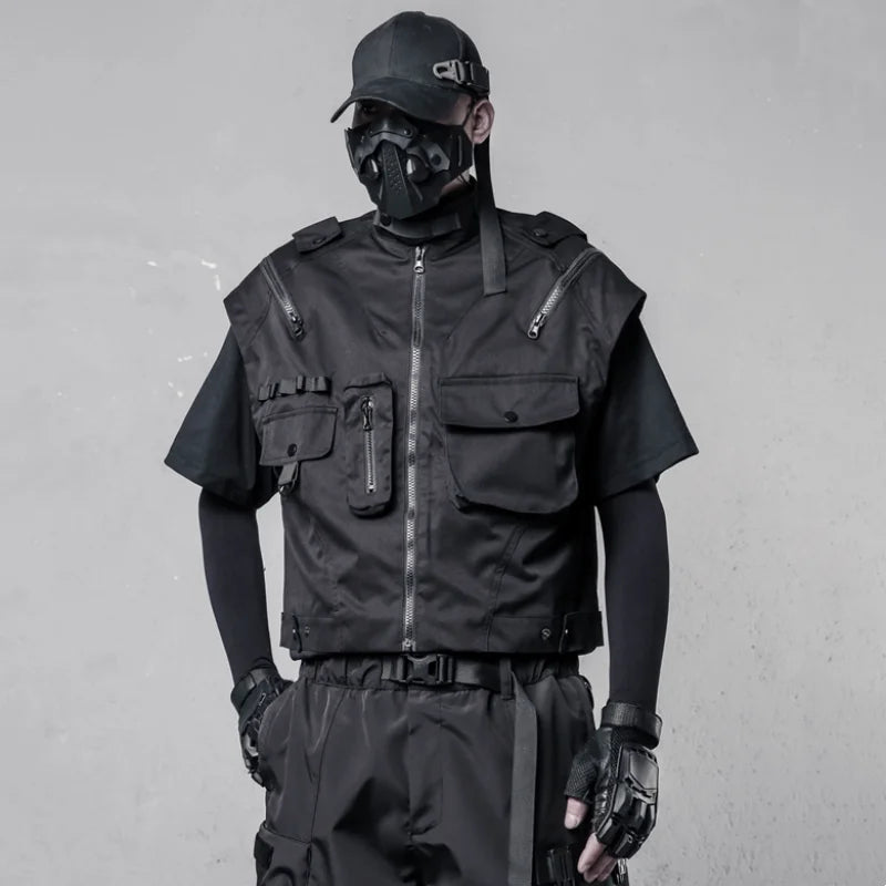 Tactical Techwear Multi - Pocket Cargo Vest - ATLAS 1