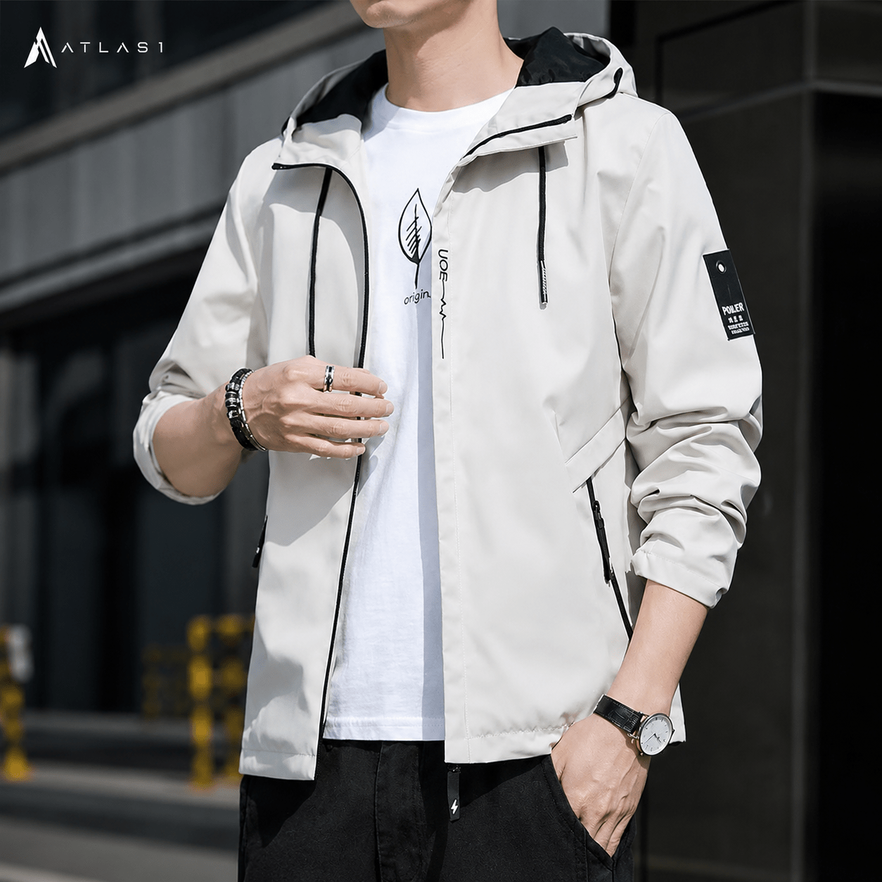 Tech Wear Fashion Zipper Hooded Street Jacket - ATLAS 1