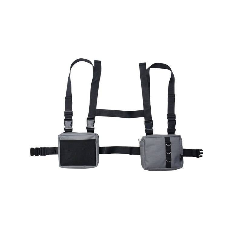 Techwear Adjustable Harness with Two Detachable Bags - ATLAS 1