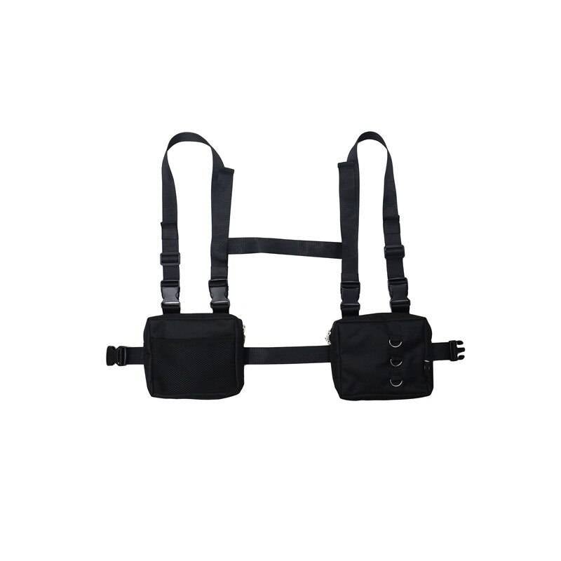 Techwear Adjustable Harness with Two Detachable Bags - ATLAS 1