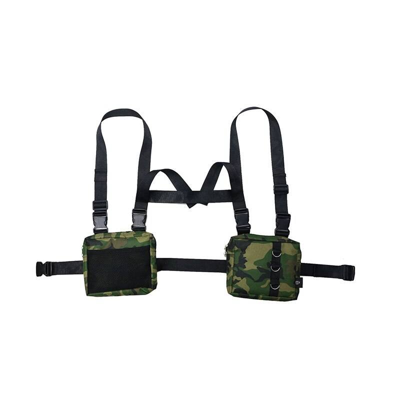 Techwear Adjustable Harness with Two Detachable Bags - ATLAS 1