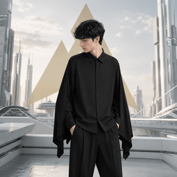 Techwear Bat Sleeve Japanese Casual Shirt