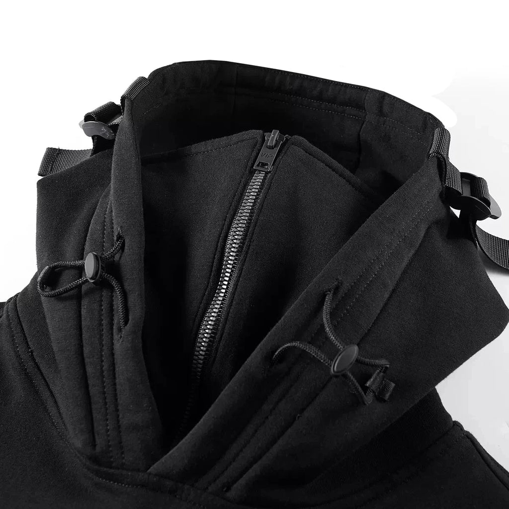 Techwear Dark Souls Cyberpunk Zip Hoodie - ATLAS 1
