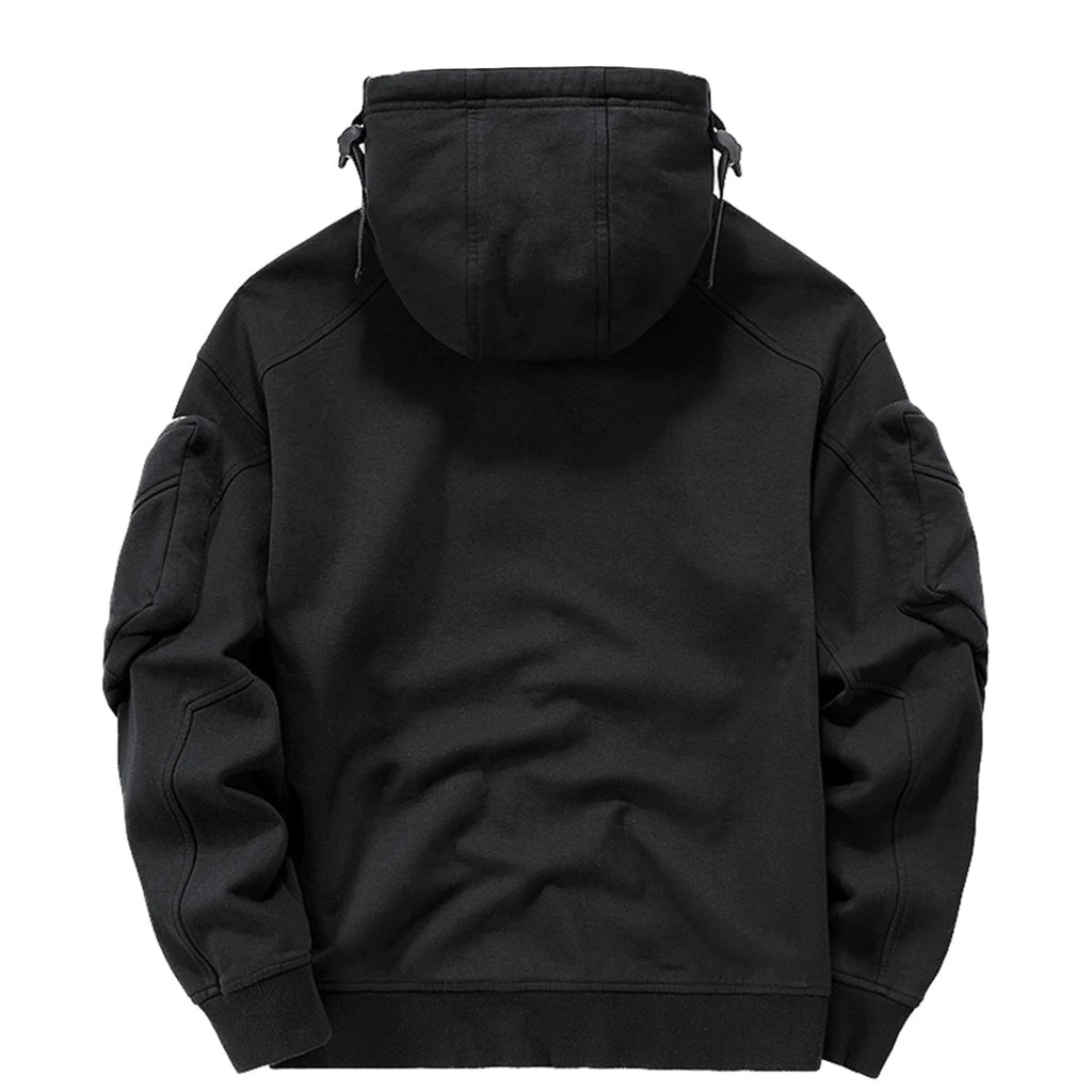 Techwear Dark Souls Cyberpunk Zip Hoodie - ATLAS 1