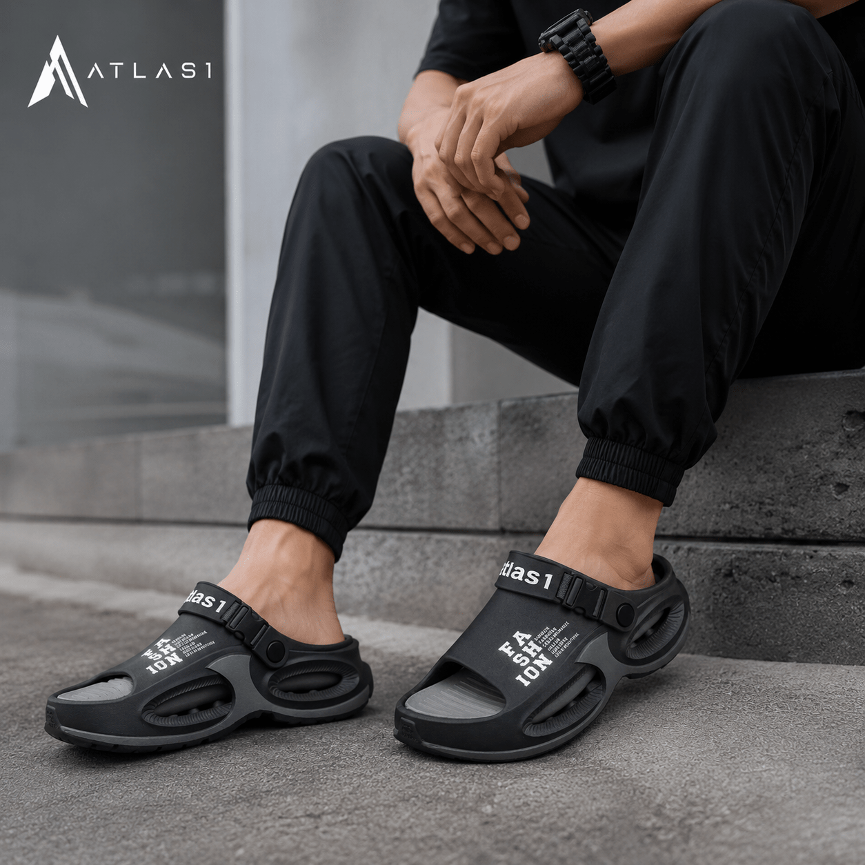Techwear EVA Beach Slide Sandals - ATLAS 1