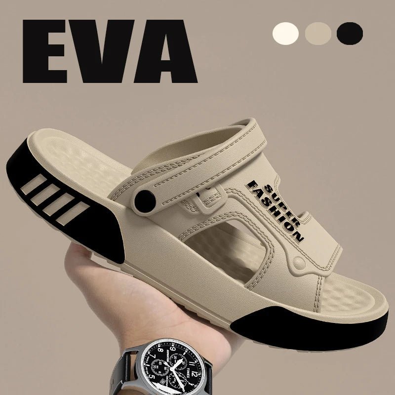 Chanclas Slide de Plataforma EVA Casual Techwear — Material EVA