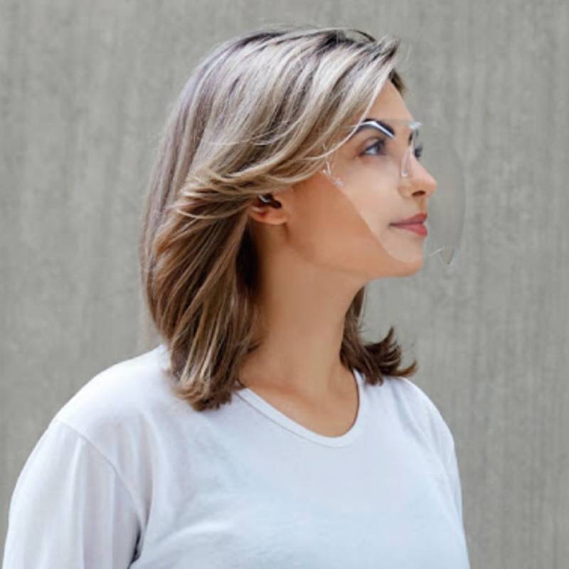 Helix™ — Techwear Faceshield Sun Glasses — Visor-like silhouette in profile