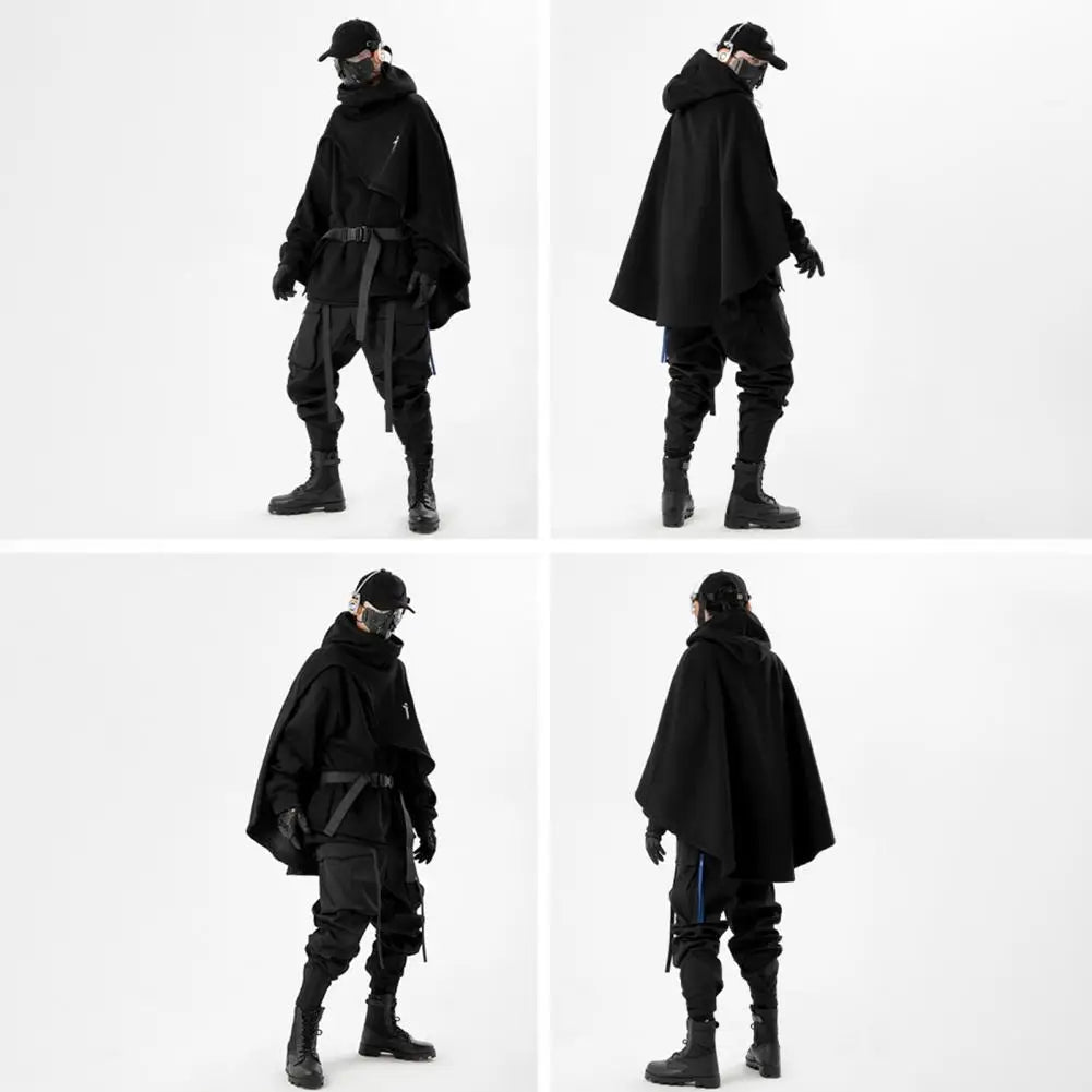 Techwear Futuristic Medieval Hooded Cape - ATLAS 1